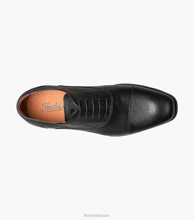 Florsheim رجال بوستينو 1 كاب تو بالمورال أكسفورد 6B6H116 أسود الأحذية