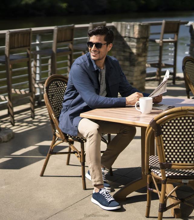 Florsheim رجال سرقة 1 الدانتيل متماسكة حتى إصبع القدم حذاء رياضة 6B6H21 القوات البحرية الأحذية