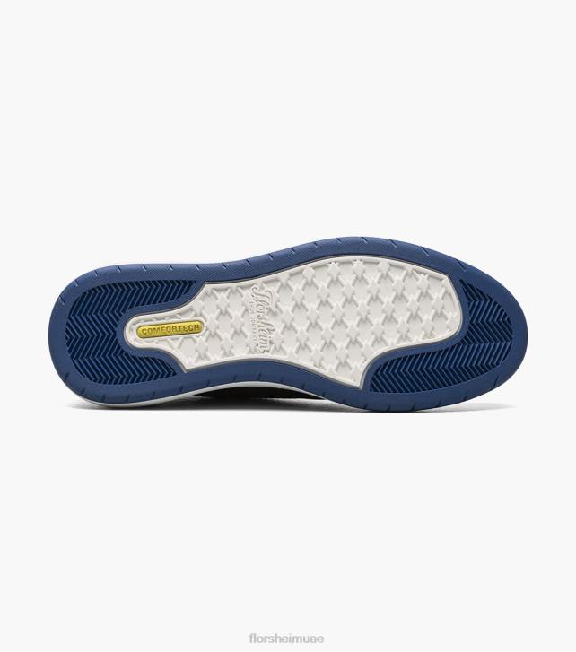 Florsheim رجال سرقة 1 حذاء رياضي متماسكة 6 عيون من الدانتيل إلى إصبع القدم 6B6H20 أسود / أبيض الأحذية