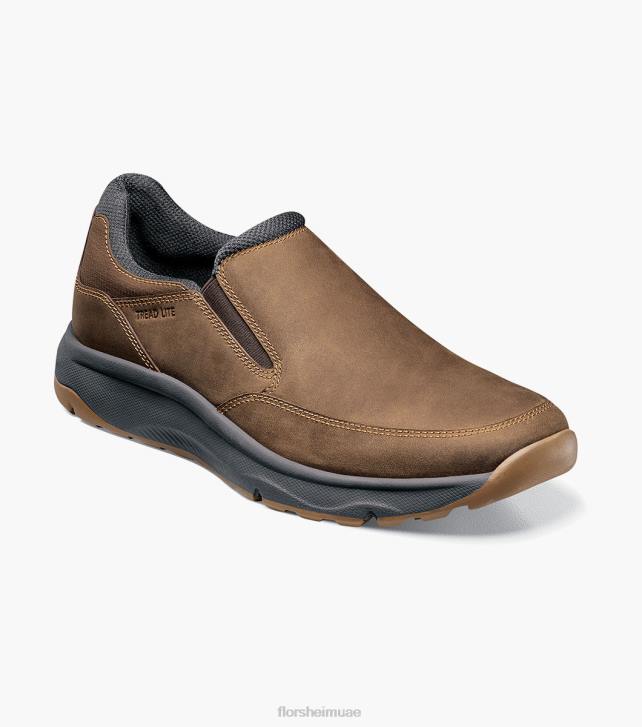 Florsheim رجال فقي لايت 1 moc الانزلاق على اصبع القدم 6B6H307 الفصل البني الأحذية