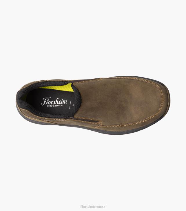 Florsheim رجال فقي لايت 1 moc الانزلاق على اصبع القدم 6B6H307 الفصل البني الأحذية