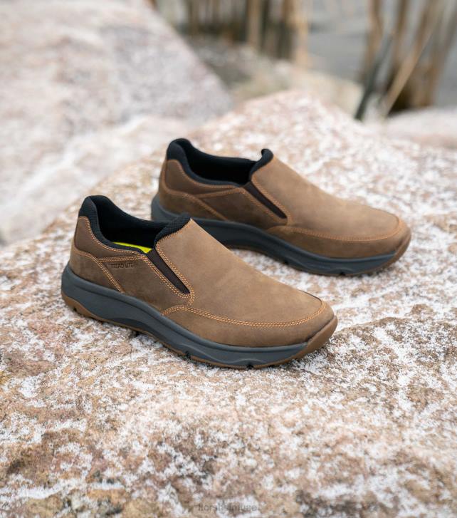 Florsheim رجال فقي لايت 1 moc الانزلاق على اصبع القدم 6B6H307 الفصل البني الأحذية