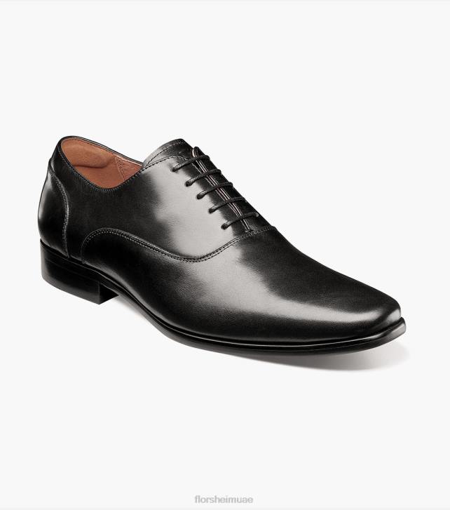 Florsheim رجال بوستينو 2 إصبع عادي بالمورال أكسفورد 6B6H126 ناعم أسود الأحذية