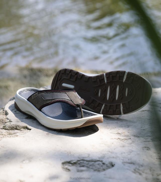 Florsheim رجال فقي لايت 2 صندل ثونغ 6B6H371 رمادي داكن الأحذية