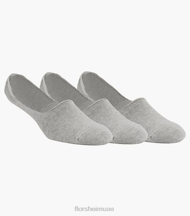 Florsheim للجنسين 3 عبوات من الجوارب المخفية التي لا تظهر 6B6H573 رمادي مُكَمِّلات