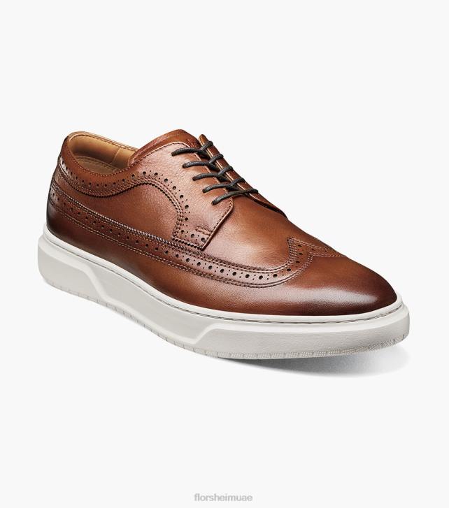 Florsheim رجال حذاء رياضي بريمير برباط 6B6H107 كونياك الأحذية