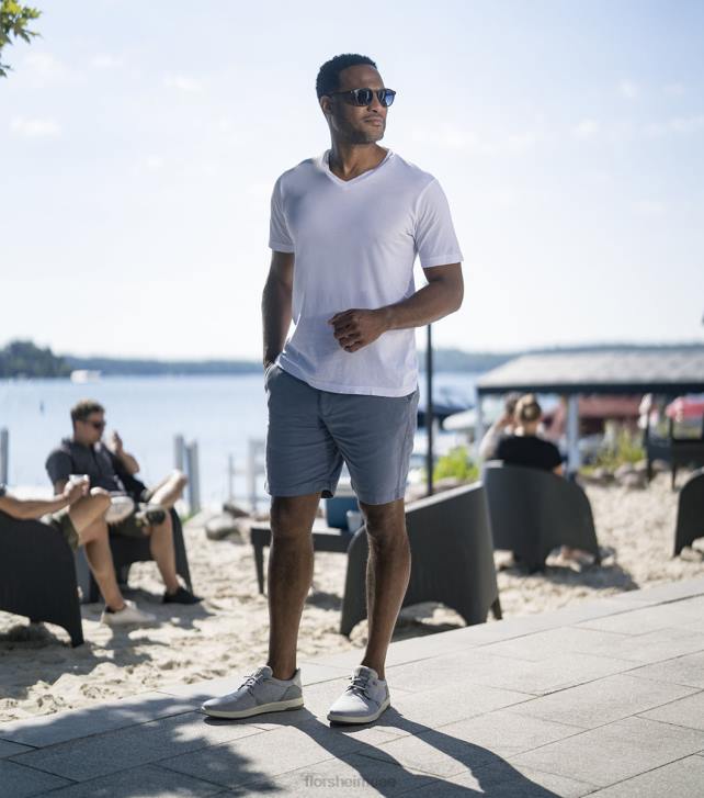 Florsheim رجال قماش كروس عادي سهل الارتداء 6B6H13 رمادي فاتح الأحذية