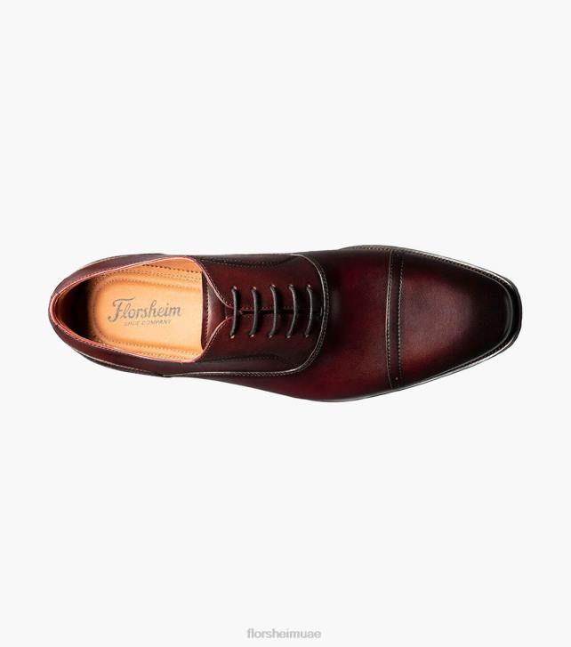 Florsheim رجال سورينتو كاب تو أكسفورد 6B6H143 بورجوندي الأحذية