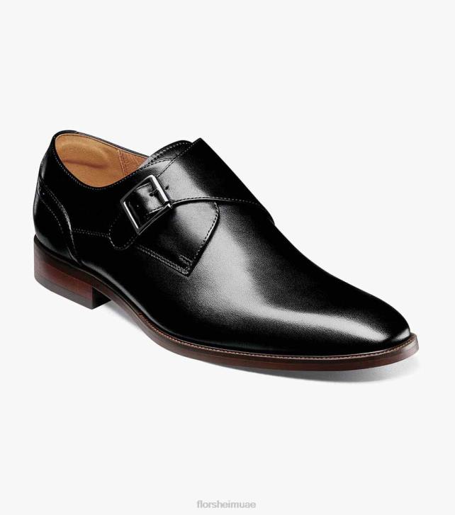 Florsheim رجال سورينتو اصبع القدم عادي حزام راهب واحد 6B6H145 أسود الأحذية