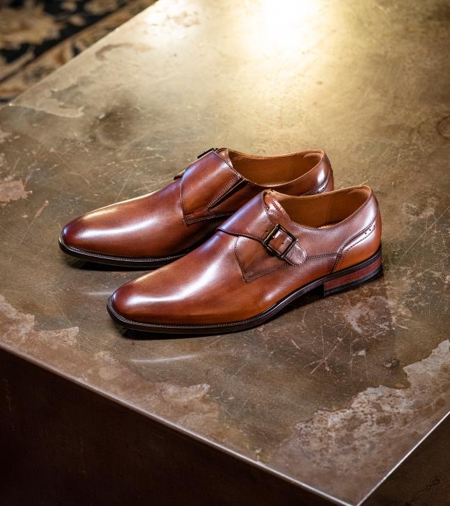 Florsheim رجال سورينتو اصبع القدم عادي حزام راهب واحد 6B6H146 كونياك الأحذية