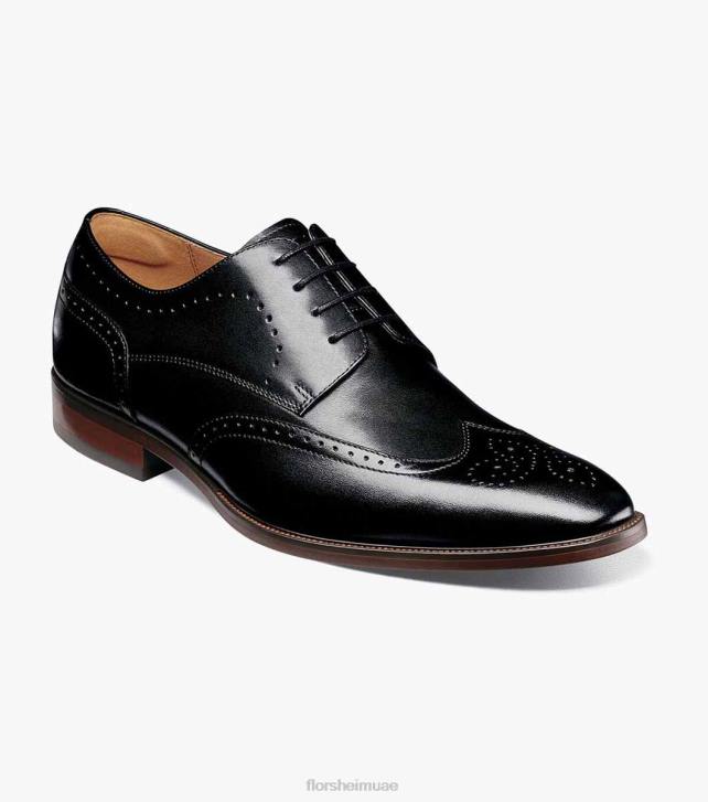 Florsheim رجال أكسفورد وينج تيب سورينتو 6B6H147 أسود الأحذية