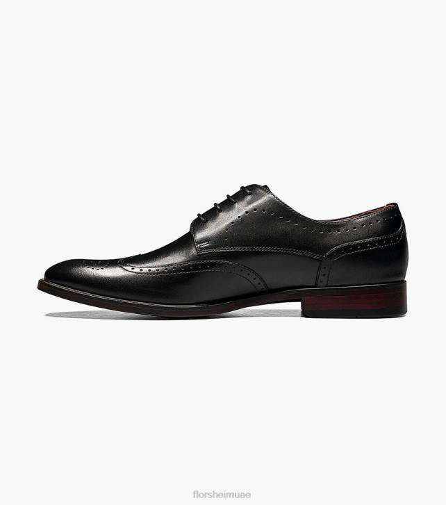 Florsheim رجال أكسفورد وينج تيب سورينتو 6B6H147 أسود الأحذية