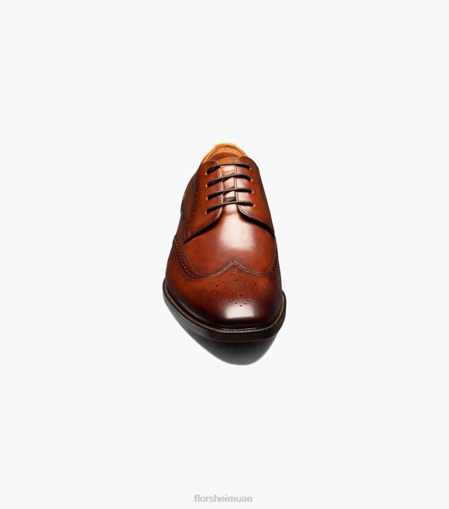 Florsheim رجال أكسفورد وينج تيب سورينتو 6B6H148 كونياك الأحذية