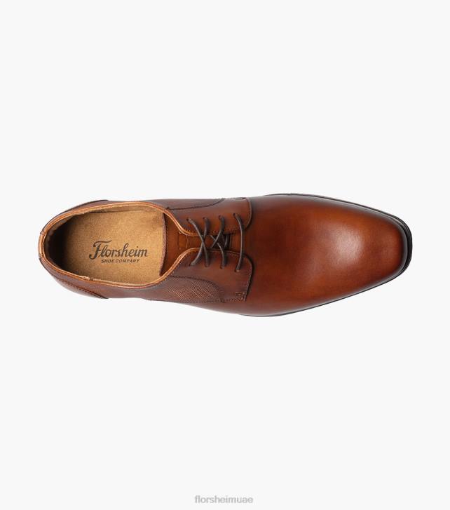 Florsheim رجال جاكسون اصبع القدم عادي أكسفورد 6B6H150 كونياك الأحذية