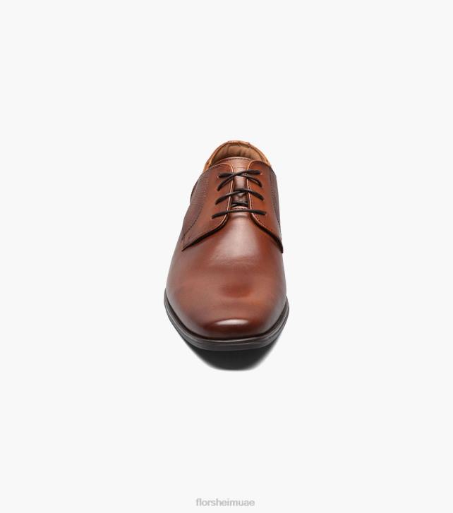 Florsheim رجال جاكسون اصبع القدم عادي أكسفورد 6B6H150 كونياك الأحذية