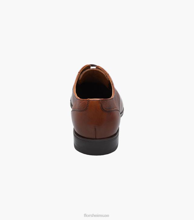 Florsheim رجال جاكسون اصبع القدم عادي أكسفورد 6B6H150 كونياك الأحذية