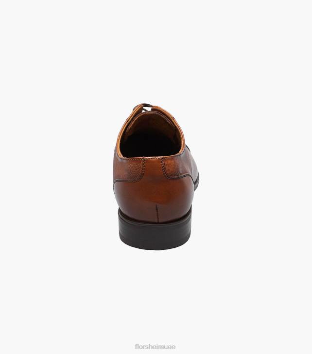 Florsheim رجال جاكسون كاب اصبع القدم أكسفورد 6B6H151 كونياك الأحذية
