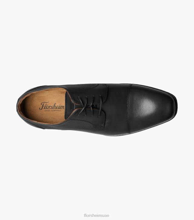 Florsheim رجال جاكسون كاب اصبع القدم أكسفورد 6B6H152 أسود الأحذية