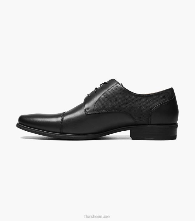 Florsheim رجال جاكسون كاب اصبع القدم أكسفورد 6B6H152 أسود الأحذية