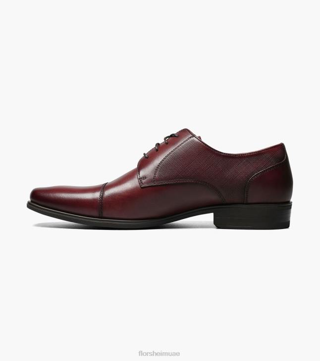Florsheim رجال جاكسون كاب اصبع القدم أكسفورد 6B6H153 بورجوندي الأحذية