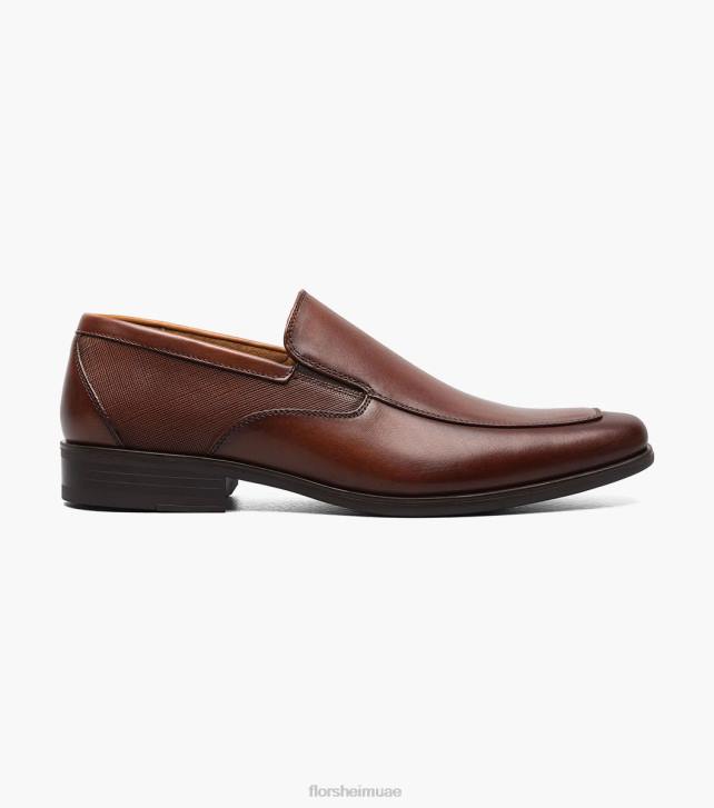 Florsheim رجال جاكسون زلة اصبع القدم 6B6H155 كونياك الأحذية