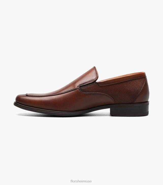 Florsheim رجال جاكسون زلة اصبع القدم 6B6H155 كونياك الأحذية