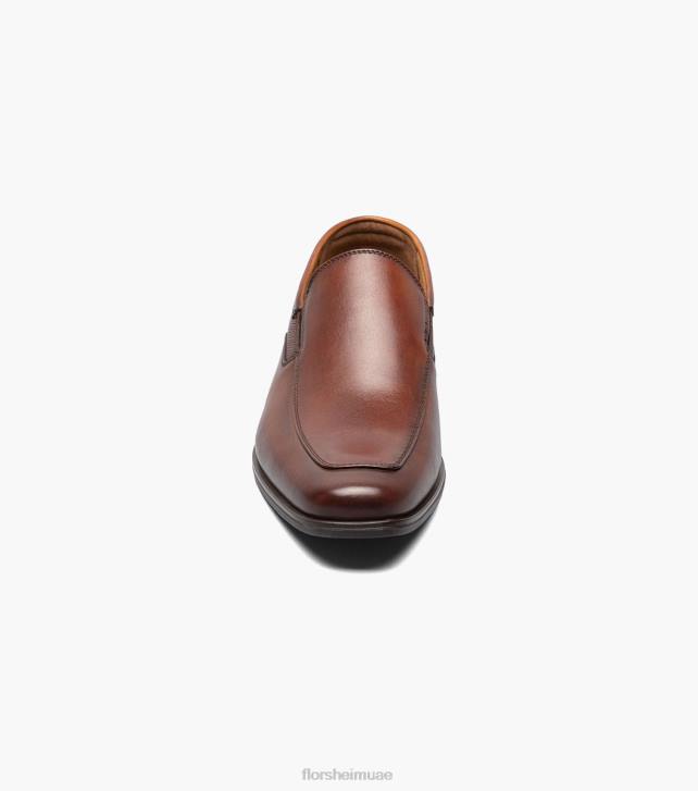 Florsheim رجال جاكسون زلة اصبع القدم 6B6H155 كونياك الأحذية