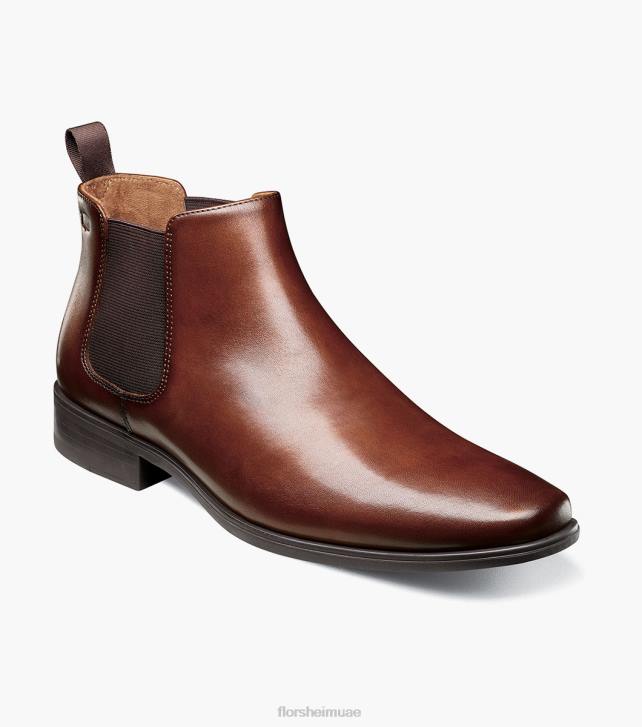 Florsheim رجال جاكسون عادي اصبع القدم الحذاء جور 6B6H156 كونياك الأحذية
