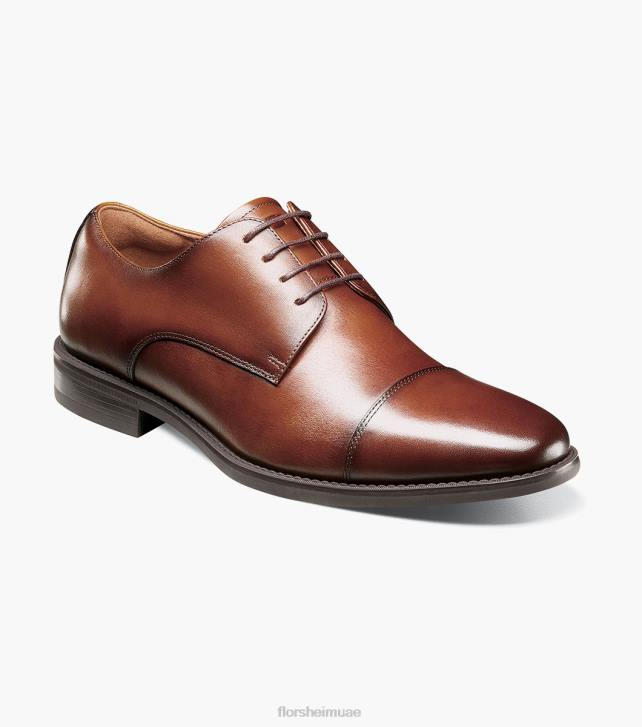 Florsheim رجال سانتوتشي كاب تو أكسفورد 6B6H158 كونياك الأحذية