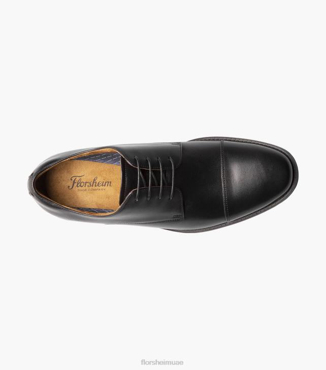 Florsheim رجال سانتوتشي كاب تو أكسفورد 6B6H159 أسود الأحذية