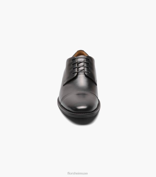 Florsheim رجال سانتوتشي كاب تو أكسفورد 6B6H159 أسود الأحذية