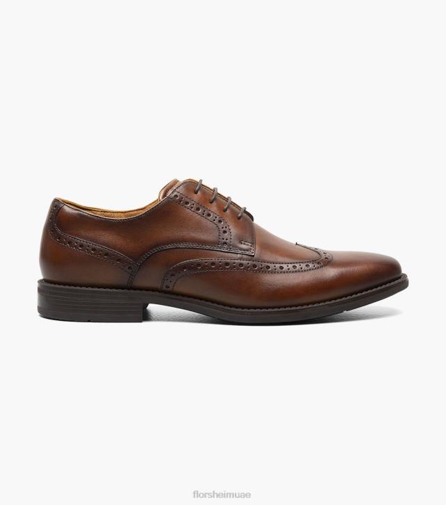 Florsheim رجال أكسفورد وينج تيب سانتوتشي 6B6H161 كونياك الأحذية