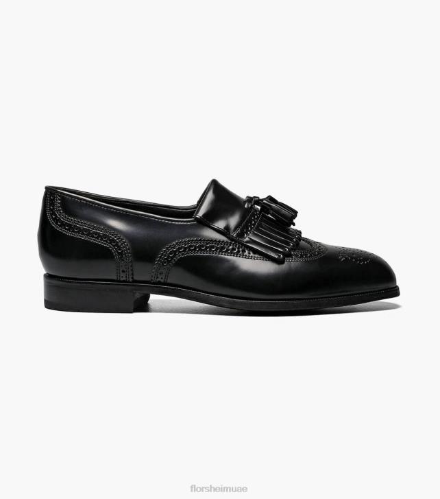 Florsheim رجال ليكسينغتون وينج تيب متعطل 6B6H167 أسود الأحذية
