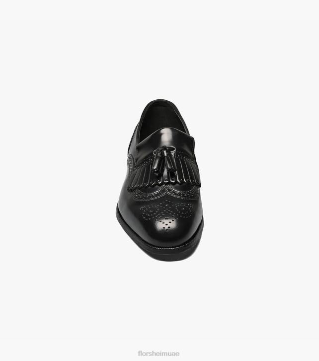 Florsheim رجال ليكسينغتون وينج تيب متعطل 6B6H167 أسود الأحذية