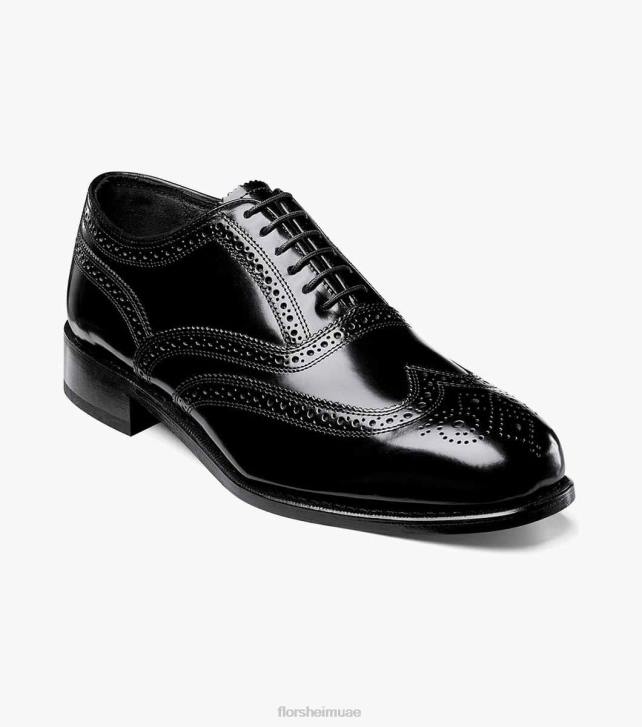 Florsheim رجال ليكسينغتون وينج تيب أكسفورد 6B6H169 أسود الأحذية