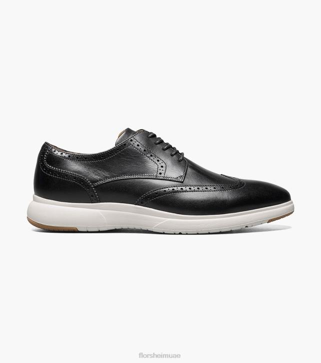 Florsheim رجال اندفاعة وينغتيب أكسفورد 6B6H173 أسود / أبيض الأحذية