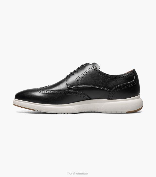 Florsheim رجال اندفاعة وينغتيب أكسفورد 6B6H173 أسود / أبيض الأحذية