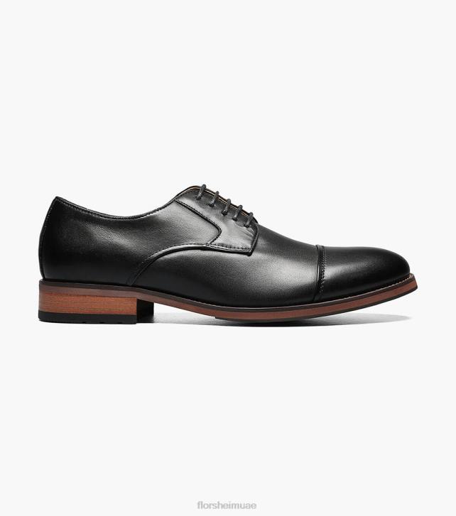 Florsheim رجال الحريق كاب اصبع القدم أكسفورد 6B6H185 أسود الأحذية