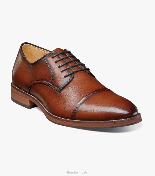 Florsheim رجال الحريق كاب اصبع القدم أكسفورد 6B6H186 كونياك الأحذية