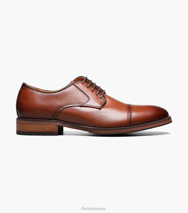 Florsheim رجال الحريق كاب اصبع القدم أكسفورد 6B6H186 كونياك الأحذية