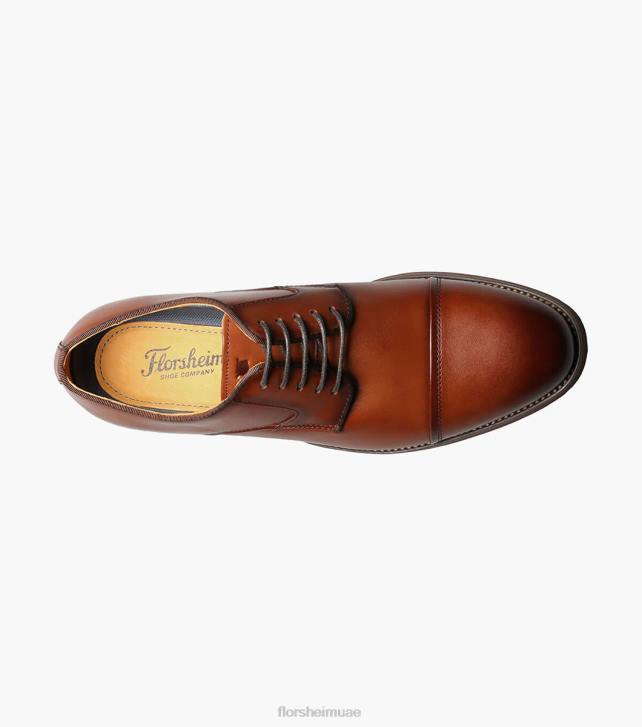 Florsheim رجال الحريق كاب اصبع القدم أكسفورد 6B6H186 كونياك الأحذية