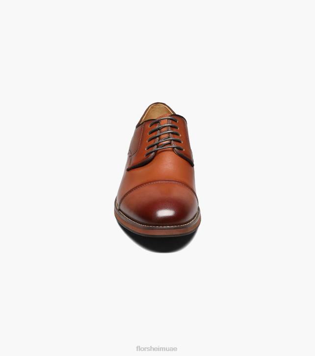 Florsheim رجال الحريق كاب اصبع القدم أكسفورد 6B6H186 كونياك الأحذية