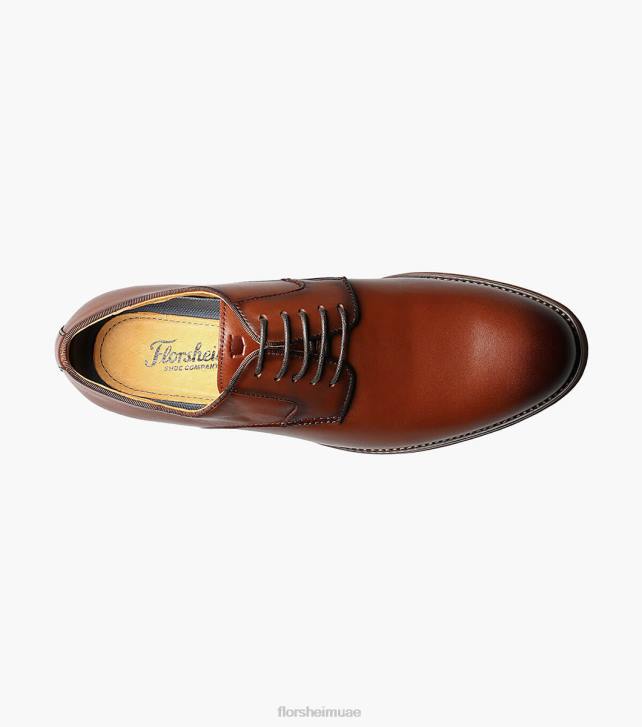 Florsheim رجال الحريق سهل اصبع القدم أكسفورد 6B6H187 كونياك الأحذية