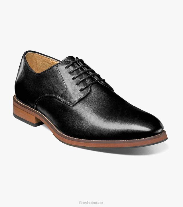 Florsheim رجال الحريق سهل اصبع القدم أكسفورد 6B6H188 أسود الأحذية