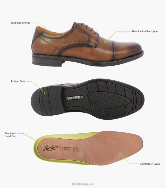 Florsheim رجال ميدتاون موك تو بيني متعطل 6B6H201 كونياك الأحذية