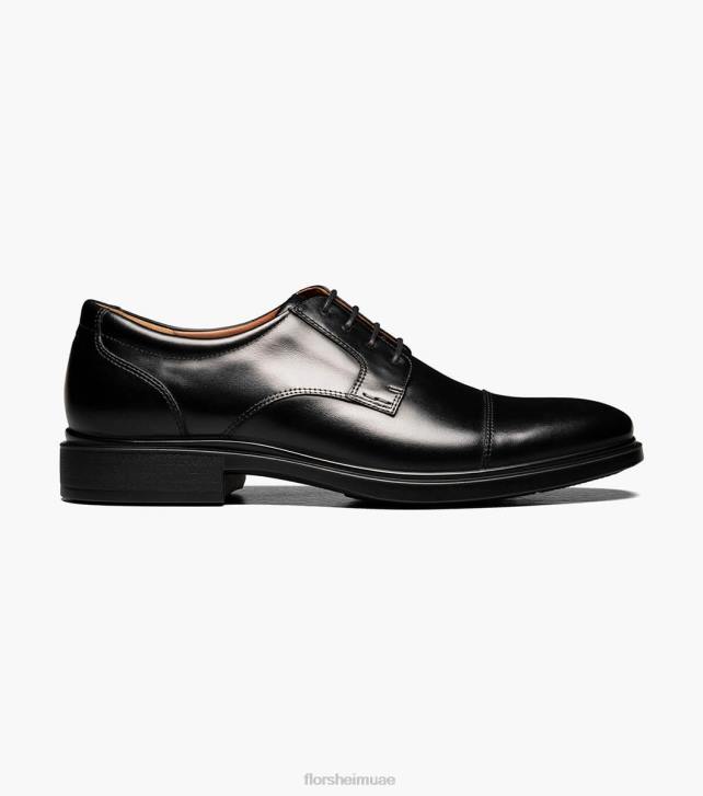 Florsheim رجال توقعات للماء غطاء اصبع القدم أكسفورد 6B6H206 أسود الأحذية