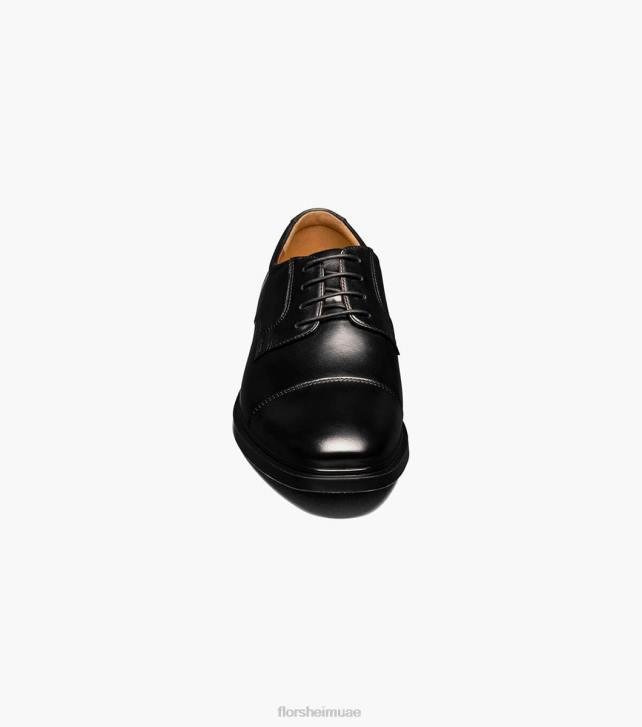 Florsheim رجال توقعات للماء غطاء اصبع القدم أكسفورد 6B6H206 أسود الأحذية
