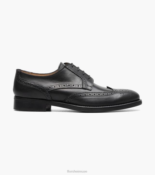 Florsheim رجال راسل وينتيب بيرف أكسفورد 6B6H215 أسود الأحذية