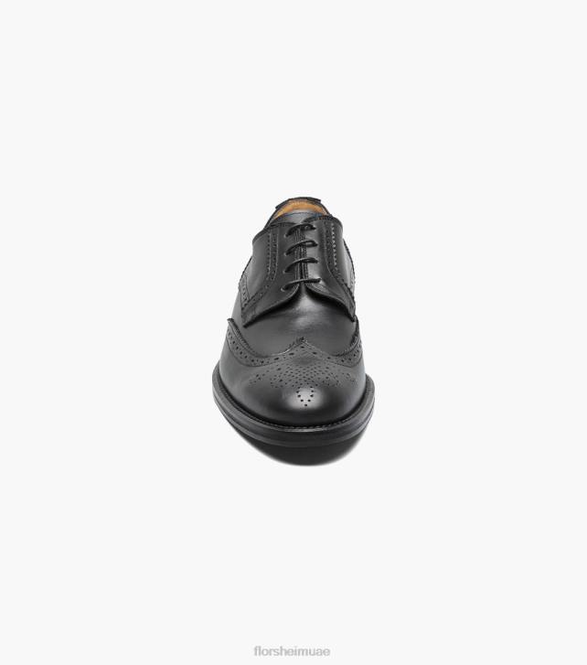 Florsheim رجال راسل وينتيب بيرف أكسفورد 6B6H215 أسود الأحذية