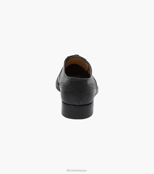 Florsheim رجال راسل وينتيب بيرف أكسفورد 6B6H215 أسود الأحذية